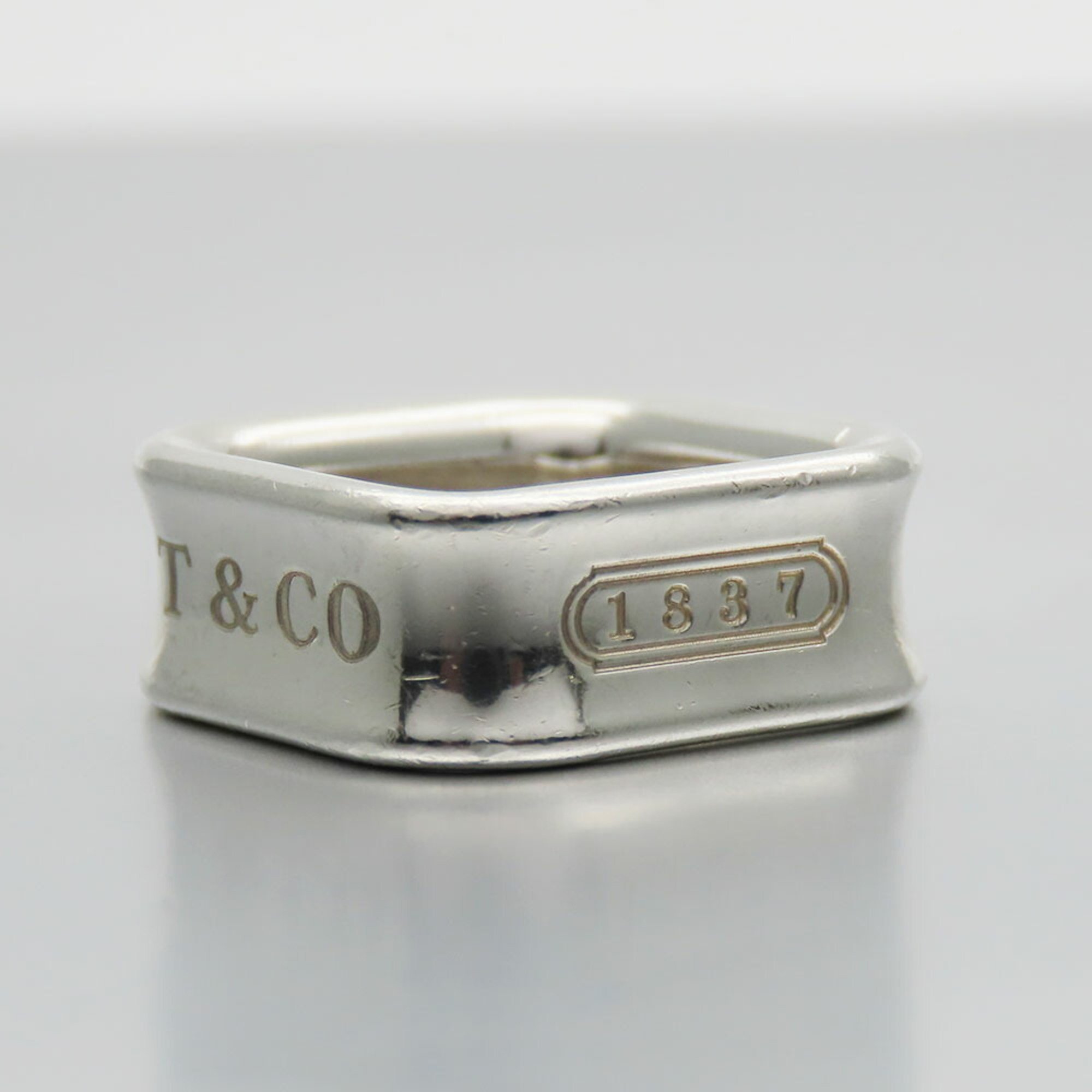 Tiffany Ring 1837 Square Silver 925 Approx. 9.1g #5.5 Ladies TIFFANY&Co.