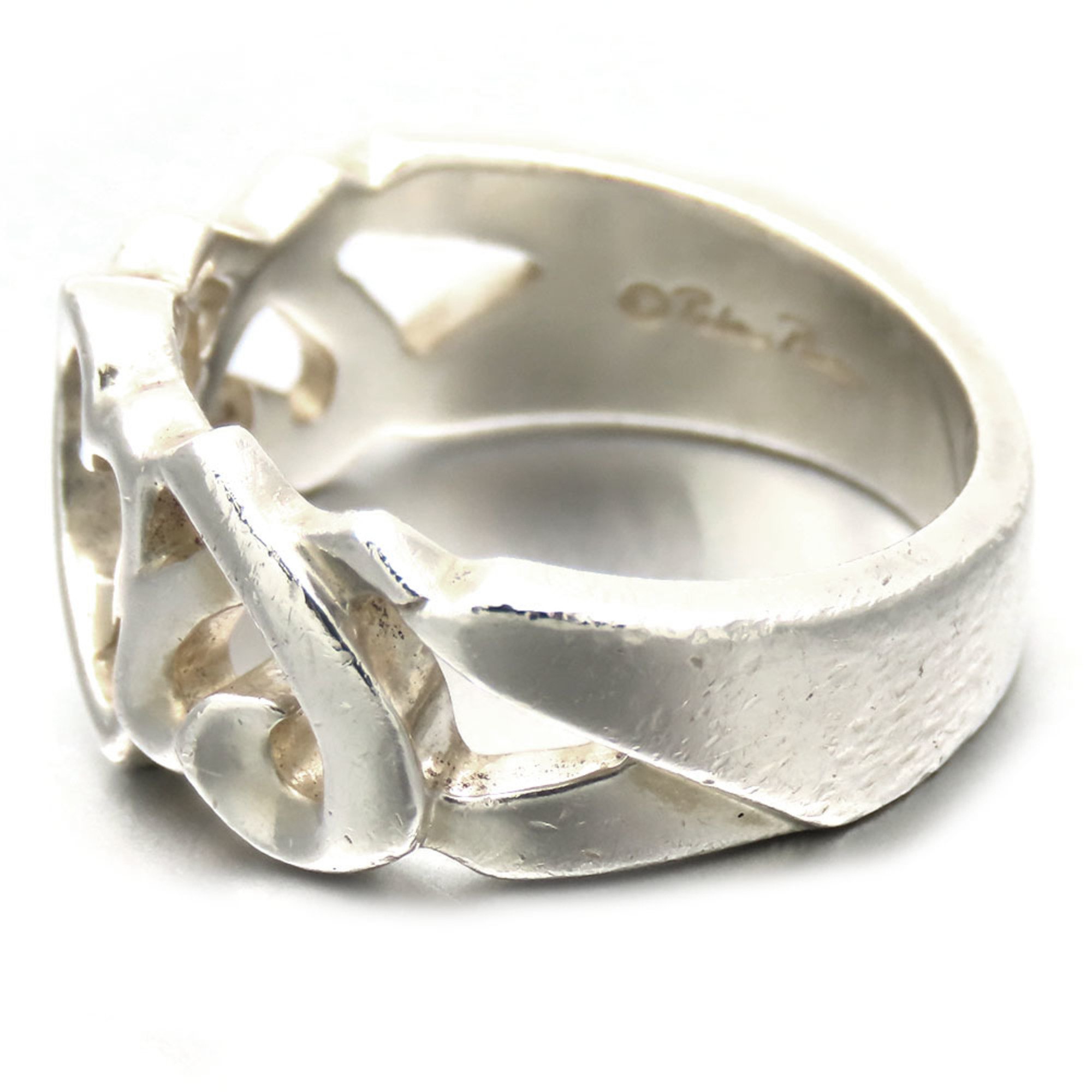 Tiffany & Co. Ring Triple Loving Heart Paloma Picasso Silver 925 Approx. 4.8g Women's TIFFANY