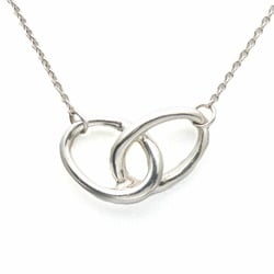 Tiffany Necklace Double Loop Silver 925 Approx. 2.9g Elsa Peretti Women's TIFFANY&Co.