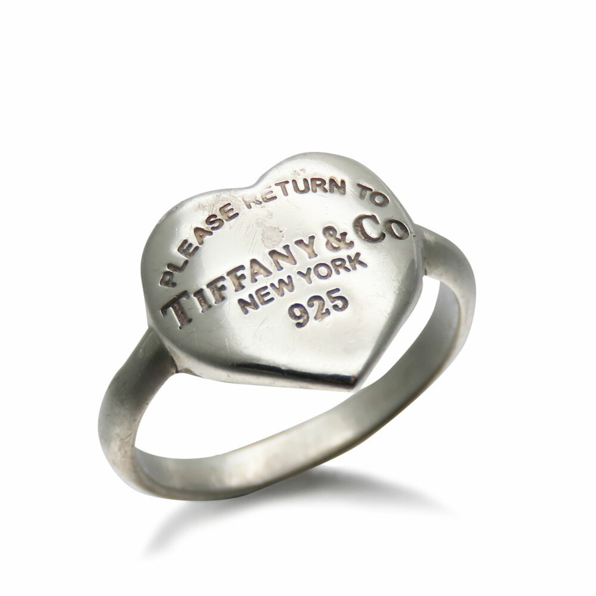 Tiffany & Co. Ring Return to Heart Silver 925 Approx. 2.9g #8 Women's TIFFANY