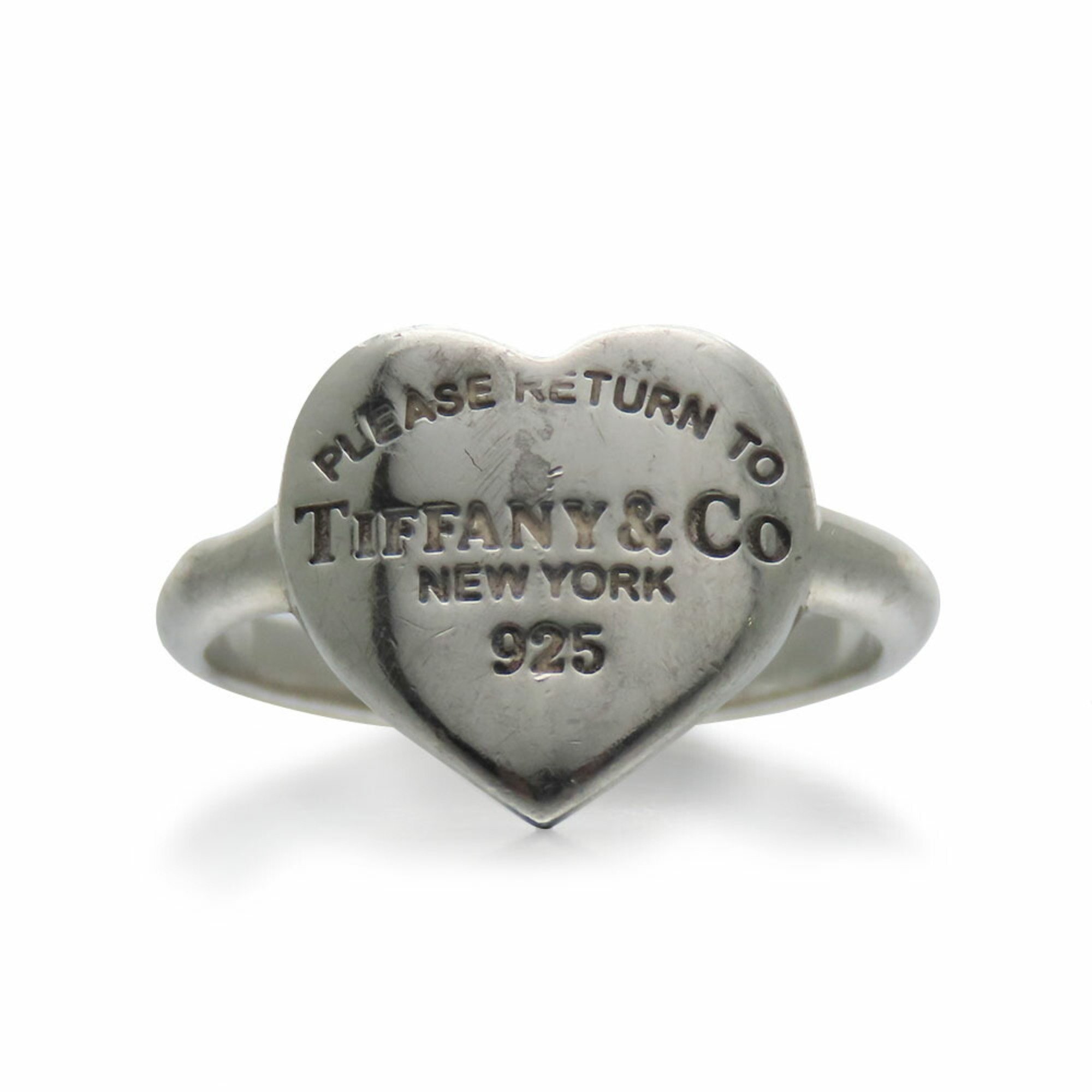 Tiffany & Co. Ring Return to Heart Silver 925 Approx. 2.9g #8 Women's TIFFANY