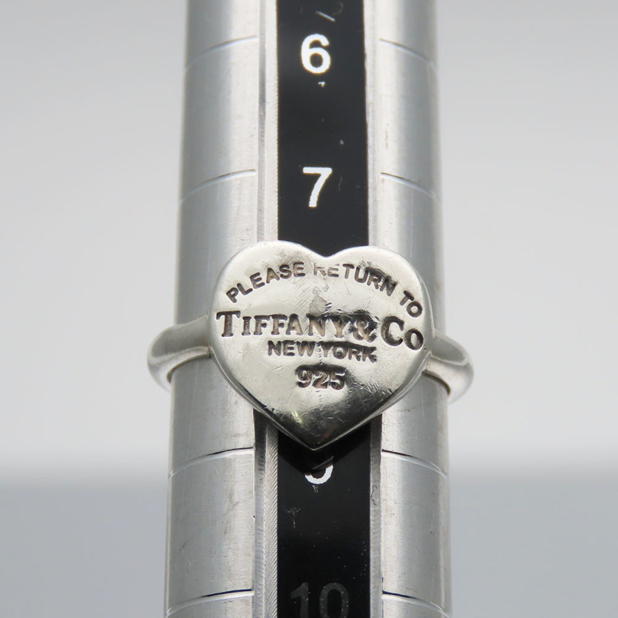 Tiffany & Co. Ring Return to Heart Silver 925 Approx. 2.9g #8 Women's TIFFANY