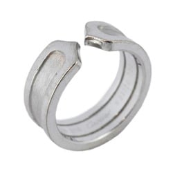 Cartier Ring 2C K18WG White Gold #49 Ladies