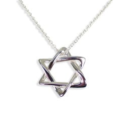 TIFFANY Tiffany 925 Star of David Pendant Necklace