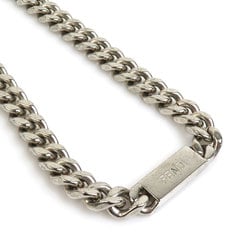 FENDI necklace metal silver men's h30737k