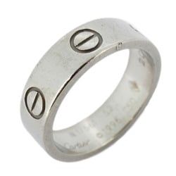 Cartier Ring Love K18WG White Gold #52 Ladies