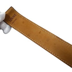 LOEWE Women's Slap Leather Bracelet Tan Brown