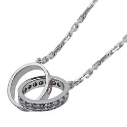 Cartier Necklace for Women 750WG Diamond Baby Love LOVE White Gold Polished