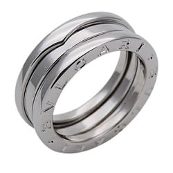 BVLGARI Ring for Women and Men, 750WG B-zero1, 2-Band, White Gold, #52, Approx. Size 12, Polished