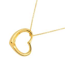 Tiffany & Co. Heart 22mm Necklace 43cm K18 YG Yellow Gold 750 Open