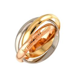 Cartier Trinity MM #56 Ring K18 YG WG PG 3-row Three-gold Three-color 750