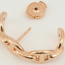 Hermes Earrings Chaine d'Ancre Enchaine Pink Gold H221511B 00 Women's K18PG HERMES