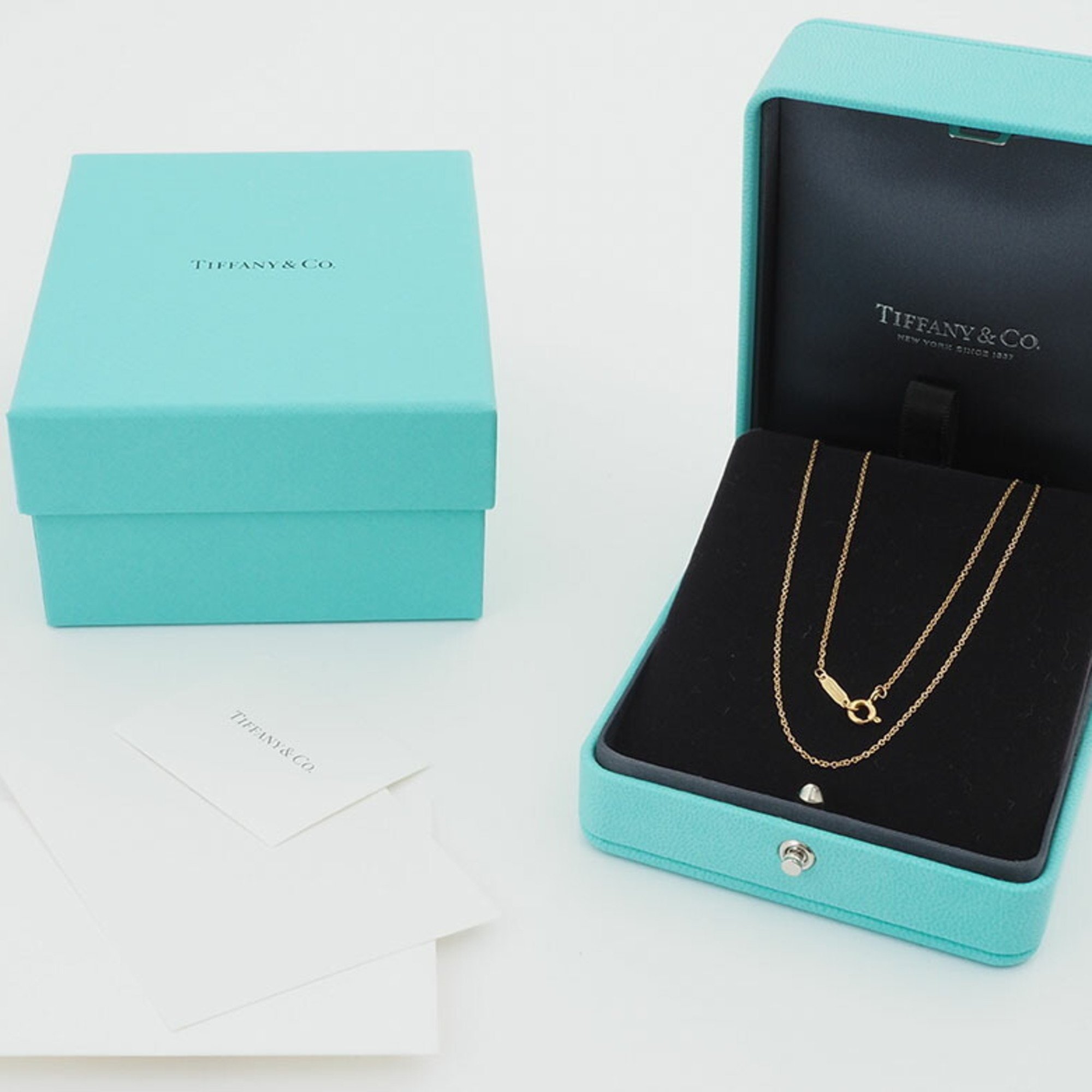 Tiffany Chain Necklace Yellow Gold 60011299 Women's K18YG 750 TIFFANY&Co.