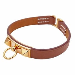 Hermes HERMES Bracelet Women's Rival Vos Swift Brown H081181CC37T2 S Size U Engraved