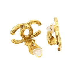 CHANEL Coco Mark Earrings Gold