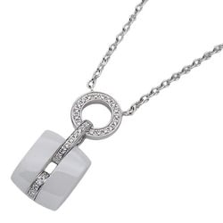 CHANEL Necklace for Women 750WG White Ceramic Diamond Ultra Gold Polished