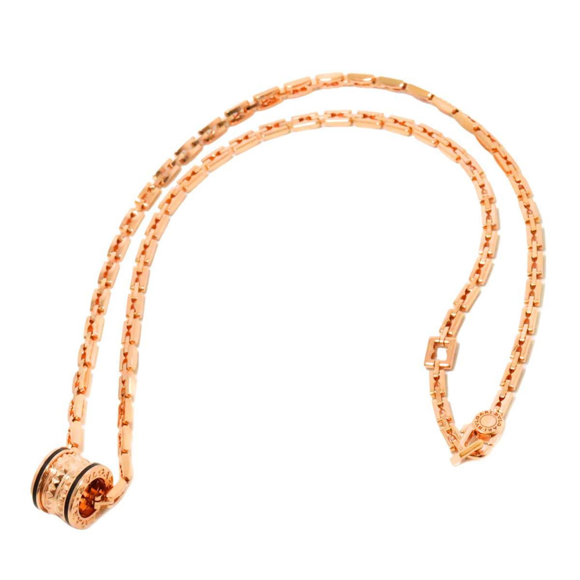 BVLGARI B-zero1 Rock Necklace Ceramic 42cm K18 PG Pink Gold 750