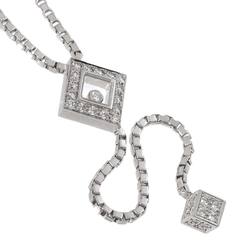 Chopard Happy Diamond Necklace 45cm K18 WG White Gold 750