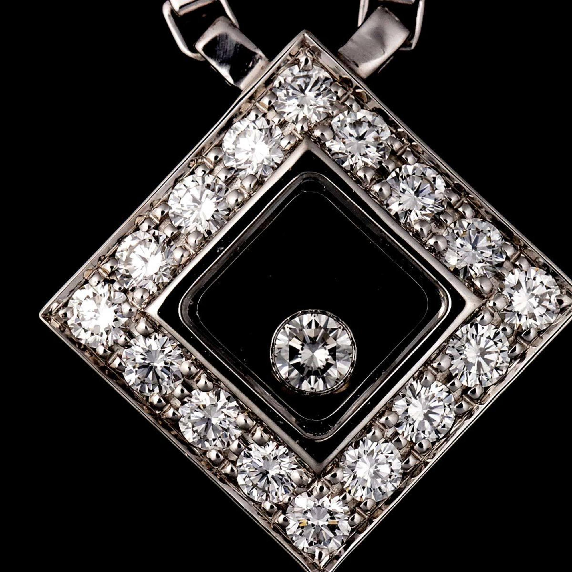 Chopard Happy Diamond Necklace 45cm K18 WG White Gold 750