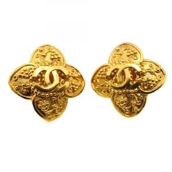 Chanel Earrings Coco Mark GP Plated Gold Ladies