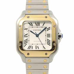 Cartier Santos de MM Combi W2SA0007 Boys' Watch Silver K18YG Automatic