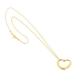 Tiffany & Co. Heart 22mm Necklace 40cm K18 YG Yellow Gold 750 Open