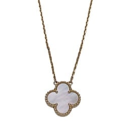 Van Cleef & Arpels Alhambra Necklace for Women, 750YG, Mother of Pearl, Yellow Gold, Polished