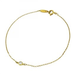 Tiffany Bracelet by the Yard 1PD K18YG Yellow Gold Diamond Ladies