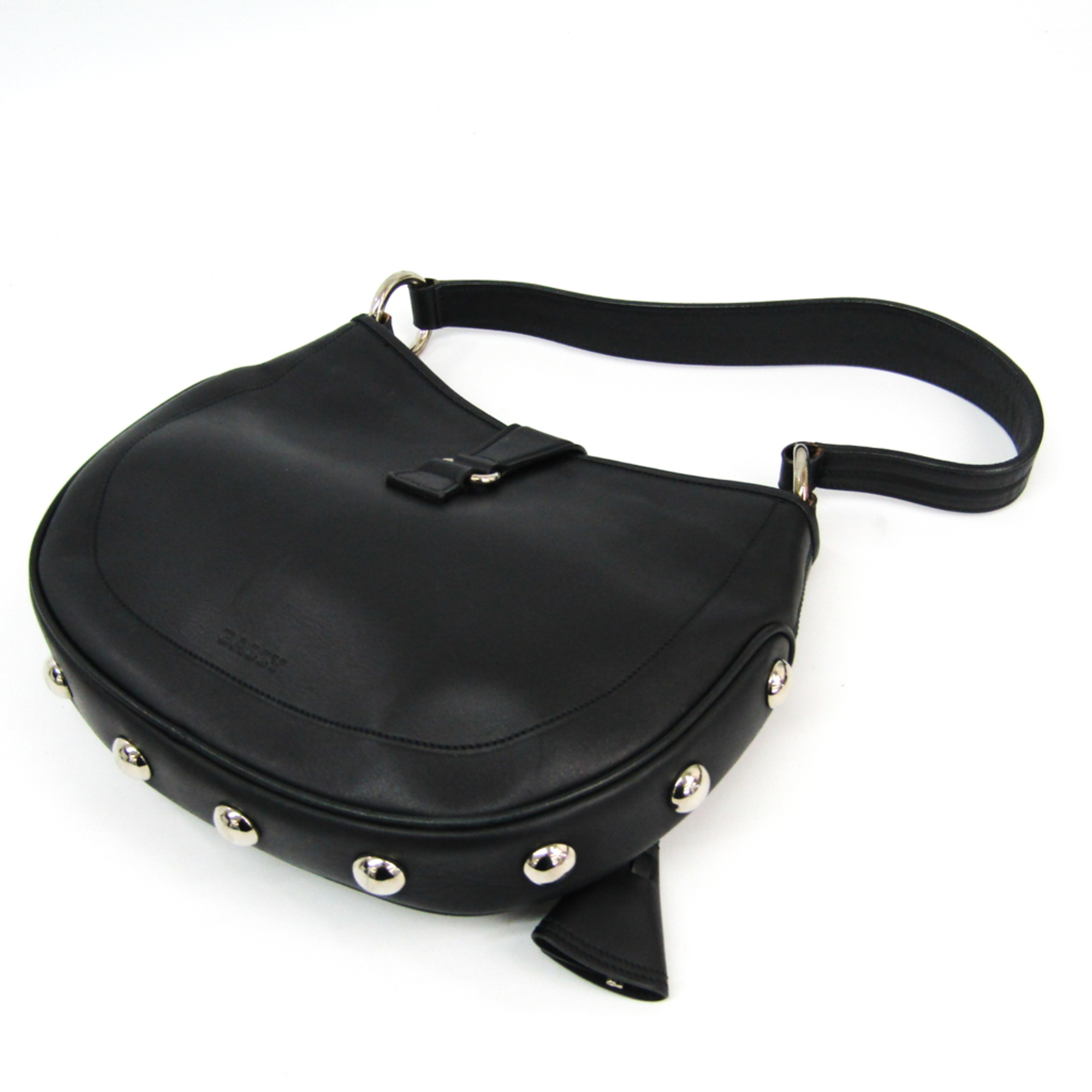 Bally COROZAR Women's Leather Shoulder Bag Black