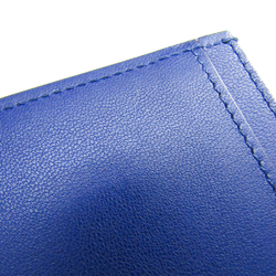 Celine Leather Card Case Royal Blue