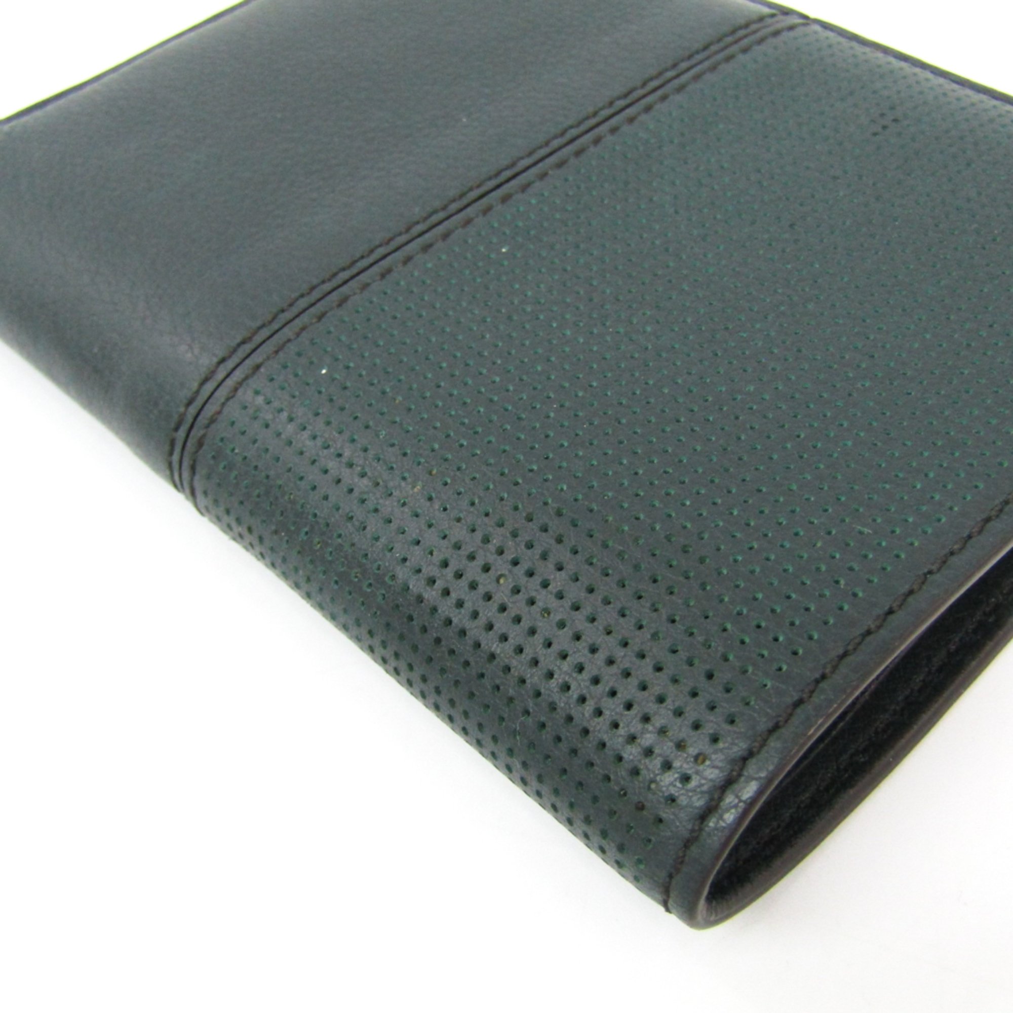 Cartier Leather Passport Cover Dark Green