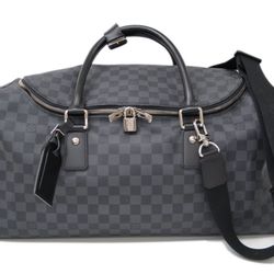 Louis Vuitton Damier Graphite Road Star 50 N48189 Men's Boston Bag Damier Graphite