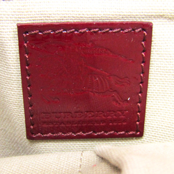 Burberry Heart Print 3640008 Women's PVC,Patent Leather Shoulder Bag Beige,Bordeaux