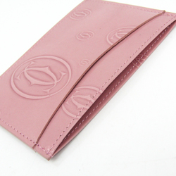 Cartier Happy Birthday Leather Card Case Pink L3000788