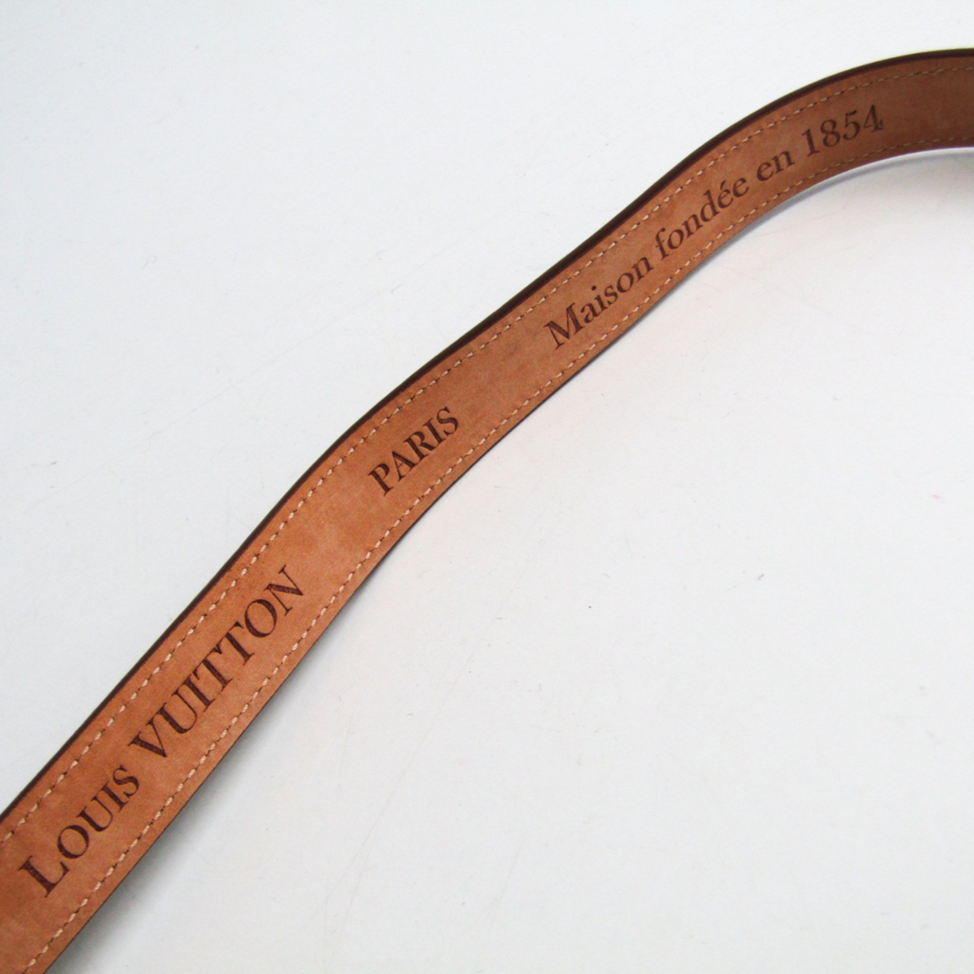 Louis Vuitton Ceinture Spike M9743 Women's Leather Belt Brown 85