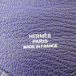 Hermes Chevre Myzore Leather Card Case Calvi Anemone