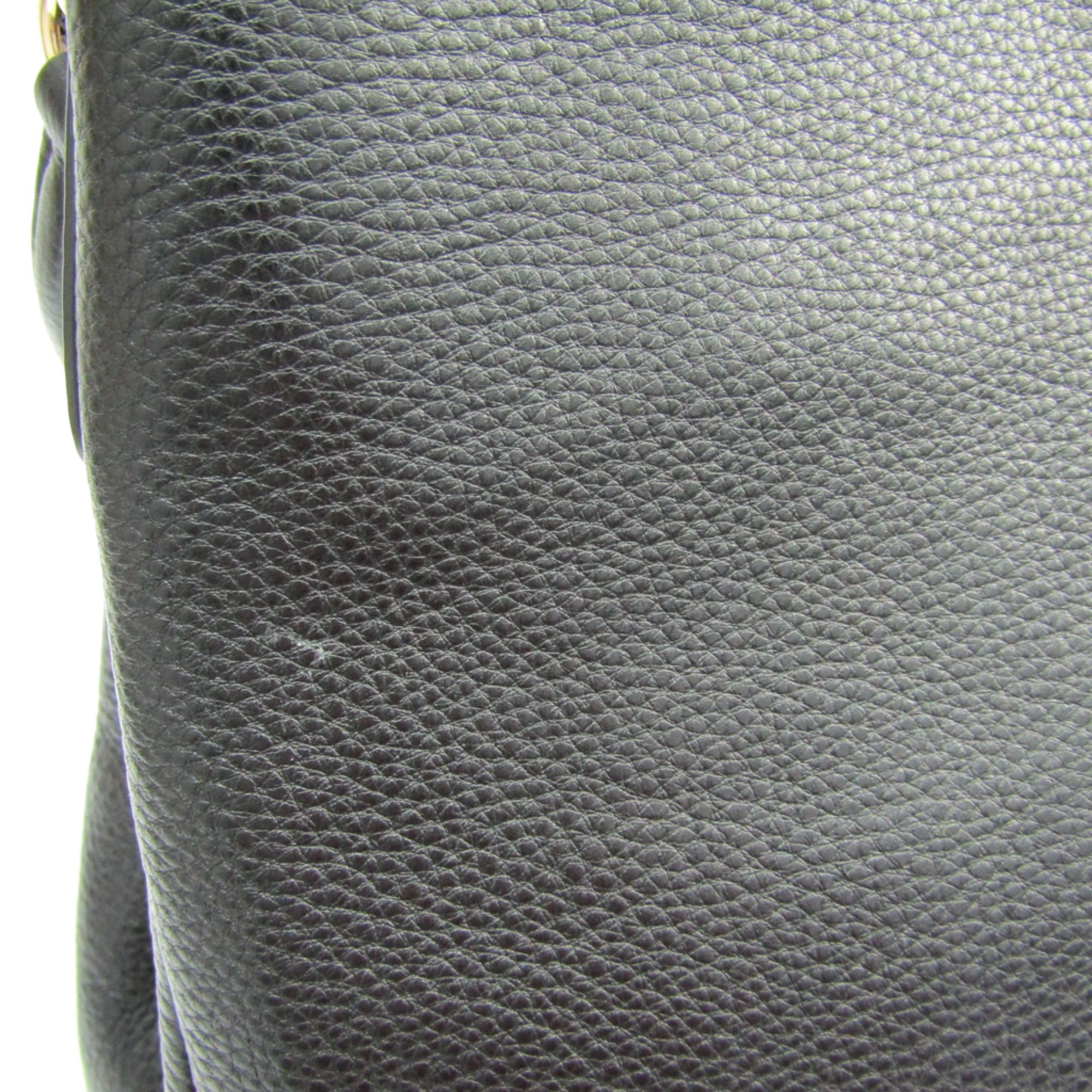 Coach Pebbled Phoebe F35723 Women's Leather Shoulder Bag Black