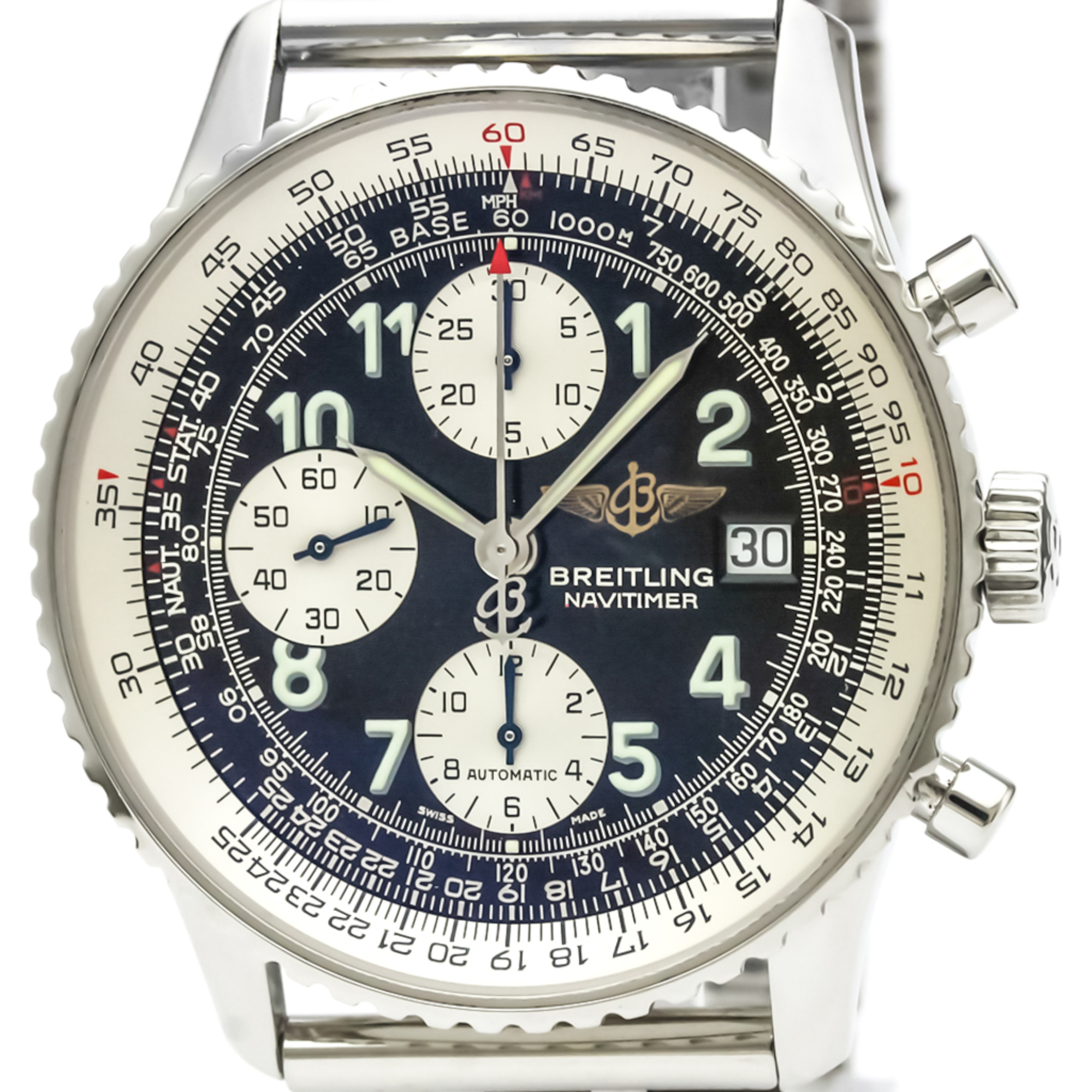 BREITLING Old Navitimer Steel Automatic Mens Watch A13322