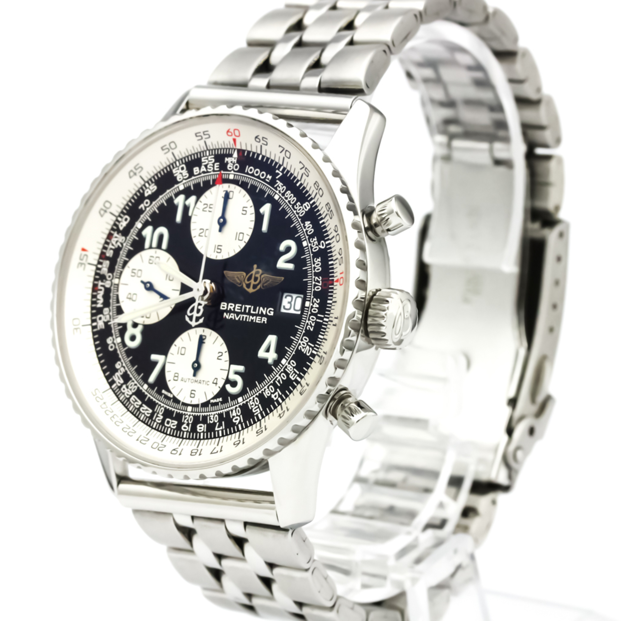 BREITLING Old Navitimer Steel Automatic Mens Watch A13322