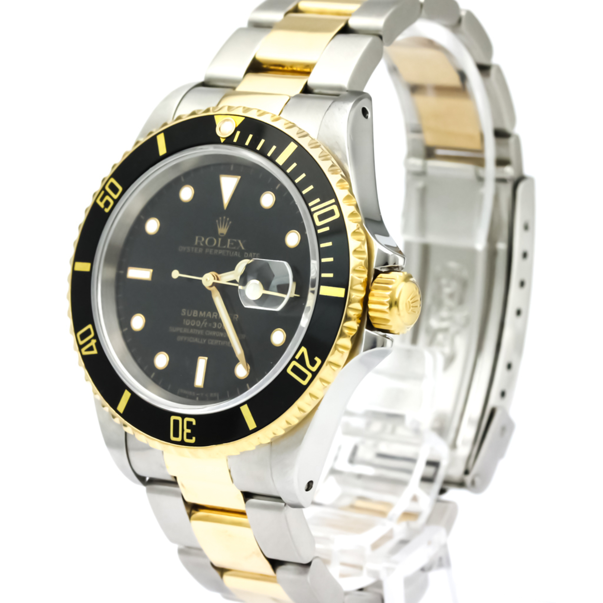 Rolex Submariner Automatic Stainless Steel,Yellow Gold (18K) Men's Sports Watch 16613