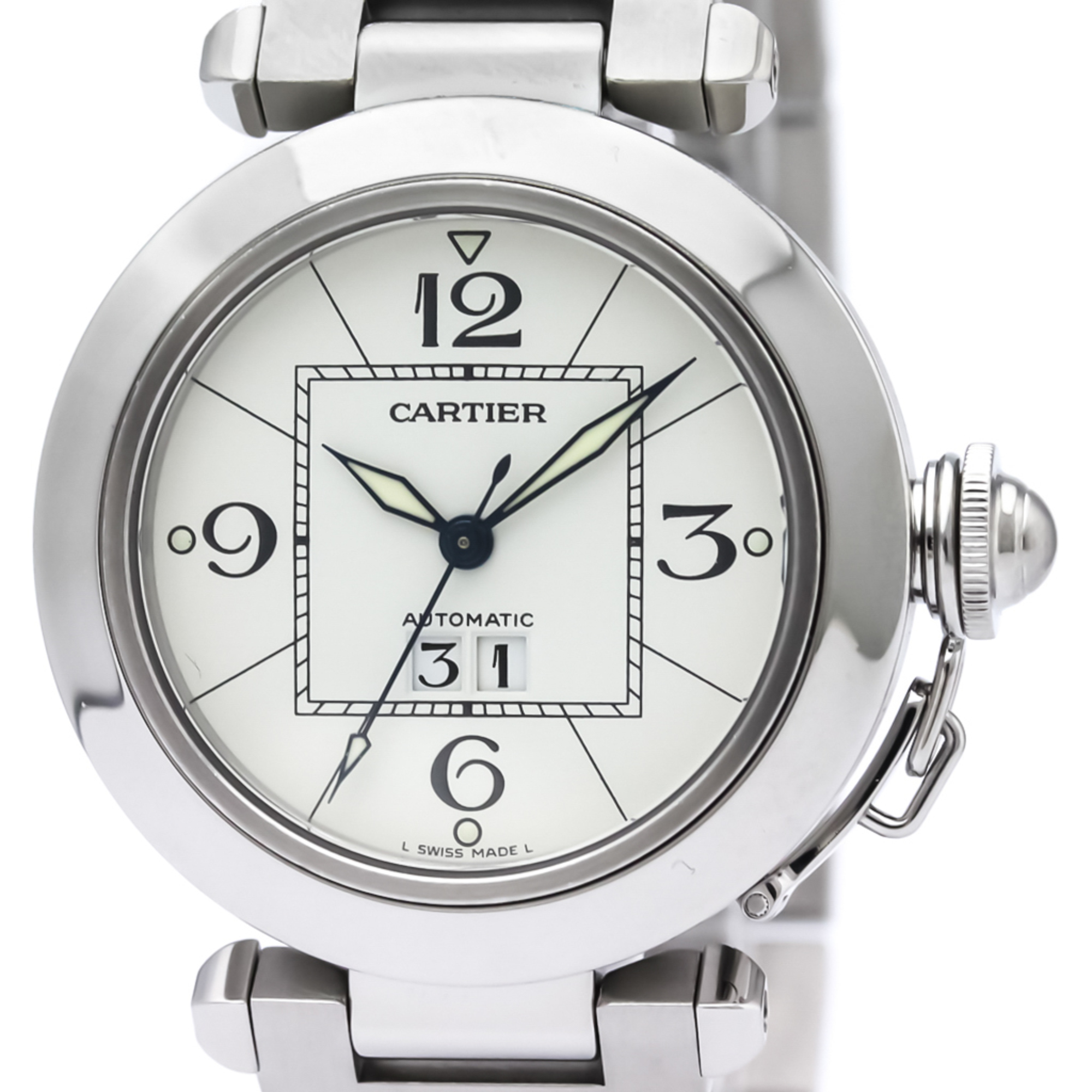 CARTIER Pasha C Big Date Steel Automatic Unisex Watch W31055M7