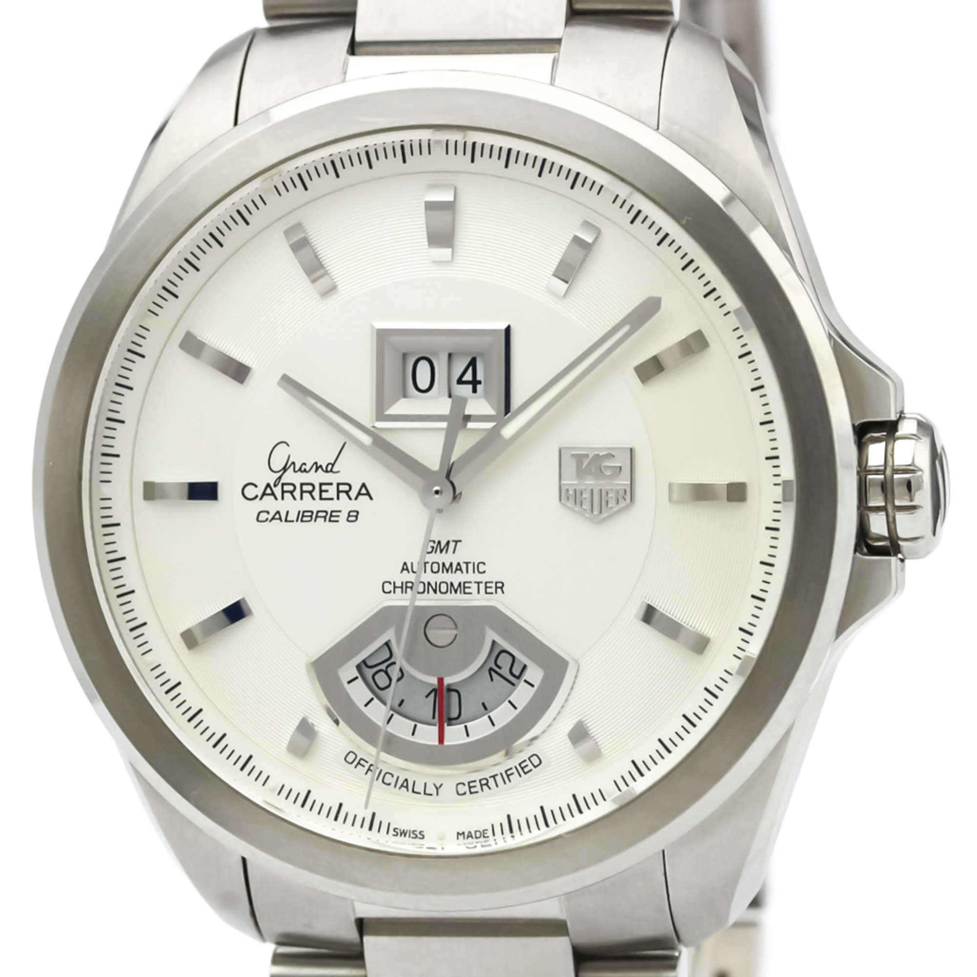 TAG HEUER Grand Carrera GMT Steel Automatic Mens Watch WAV5112