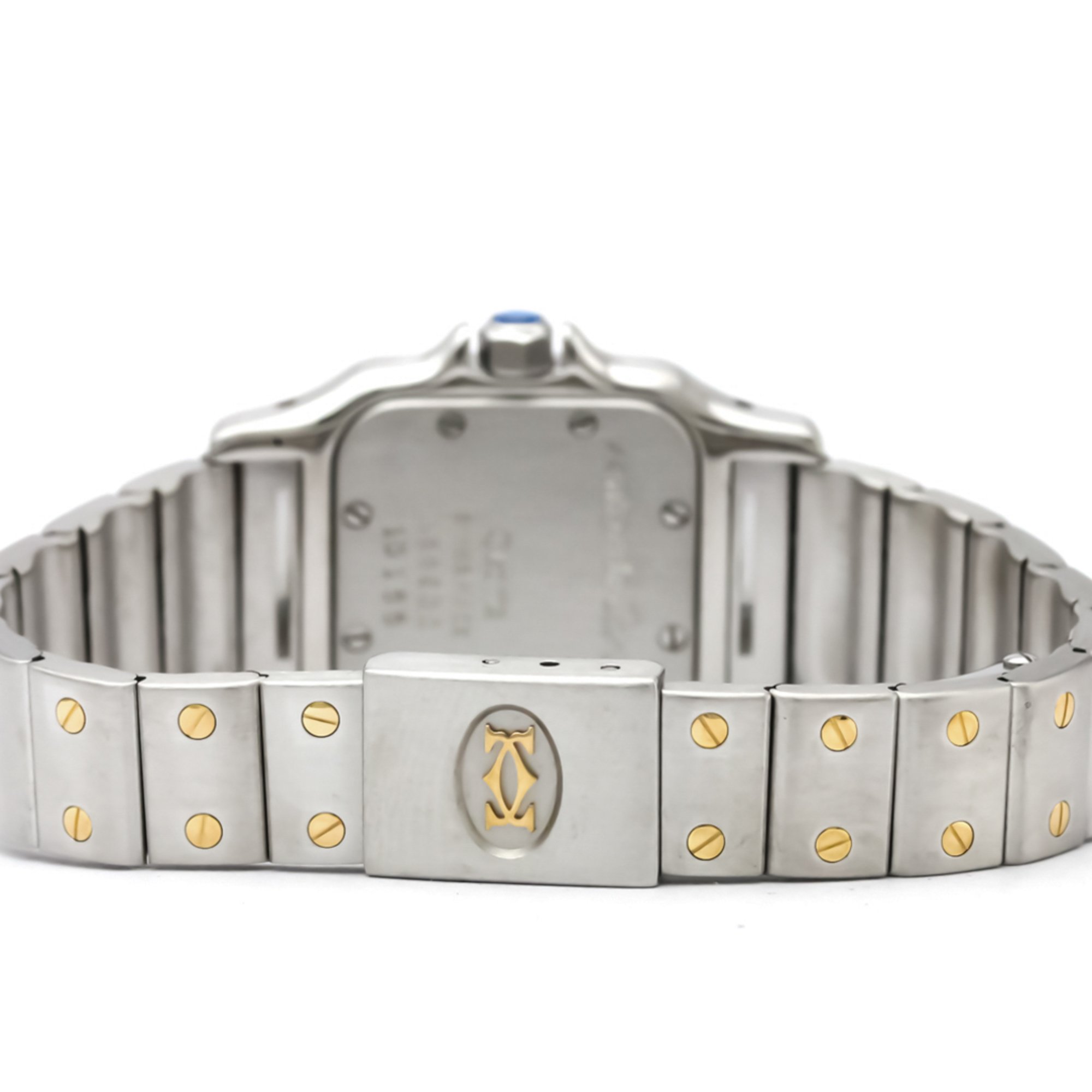 Cartier Santos Galbee Quartz Stainless Steel,Yellow Gold (18K) Women's Dress Watch 166930