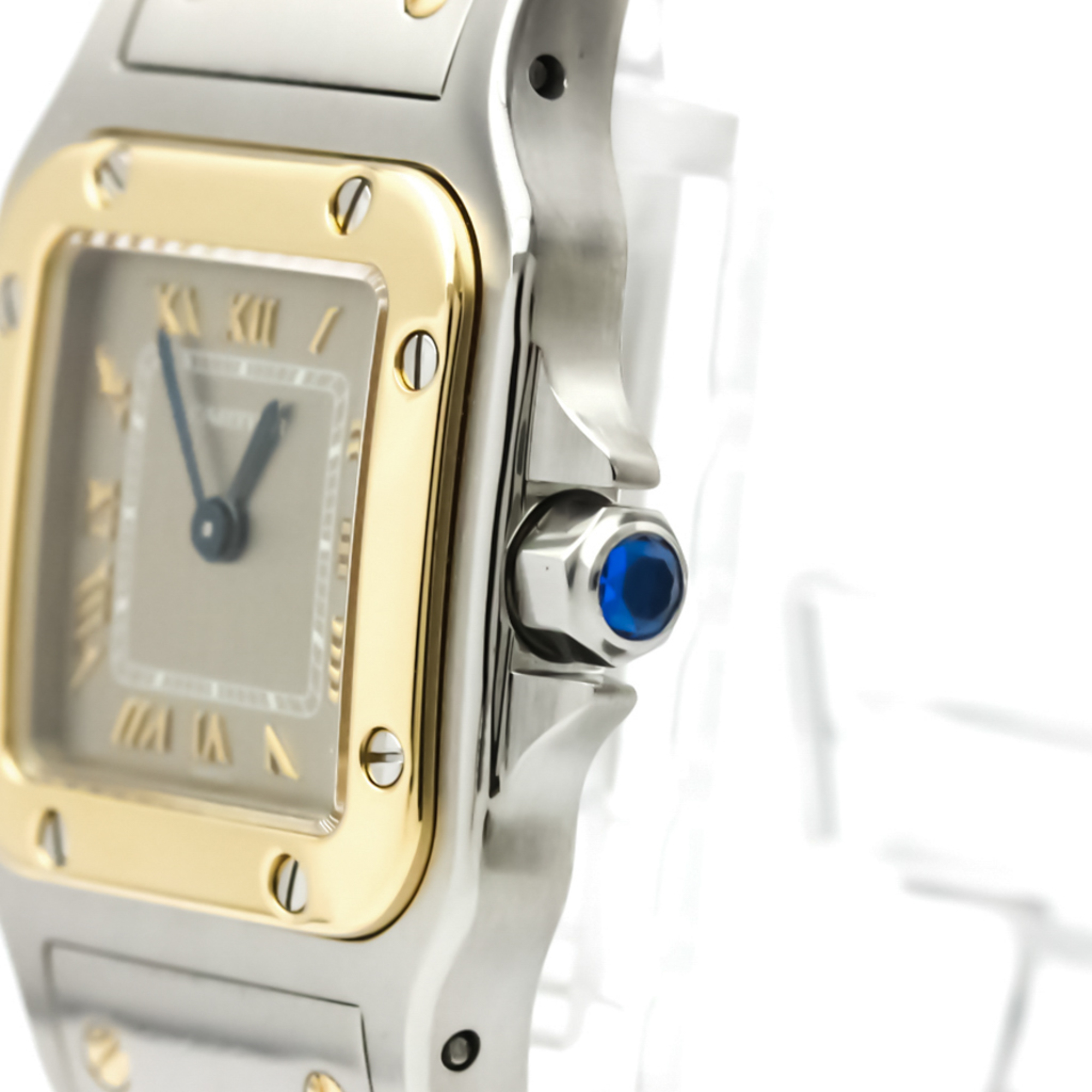 Cartier Santos Galbee Quartz Stainless Steel,Yellow Gold (18K) Women's Dress Watch