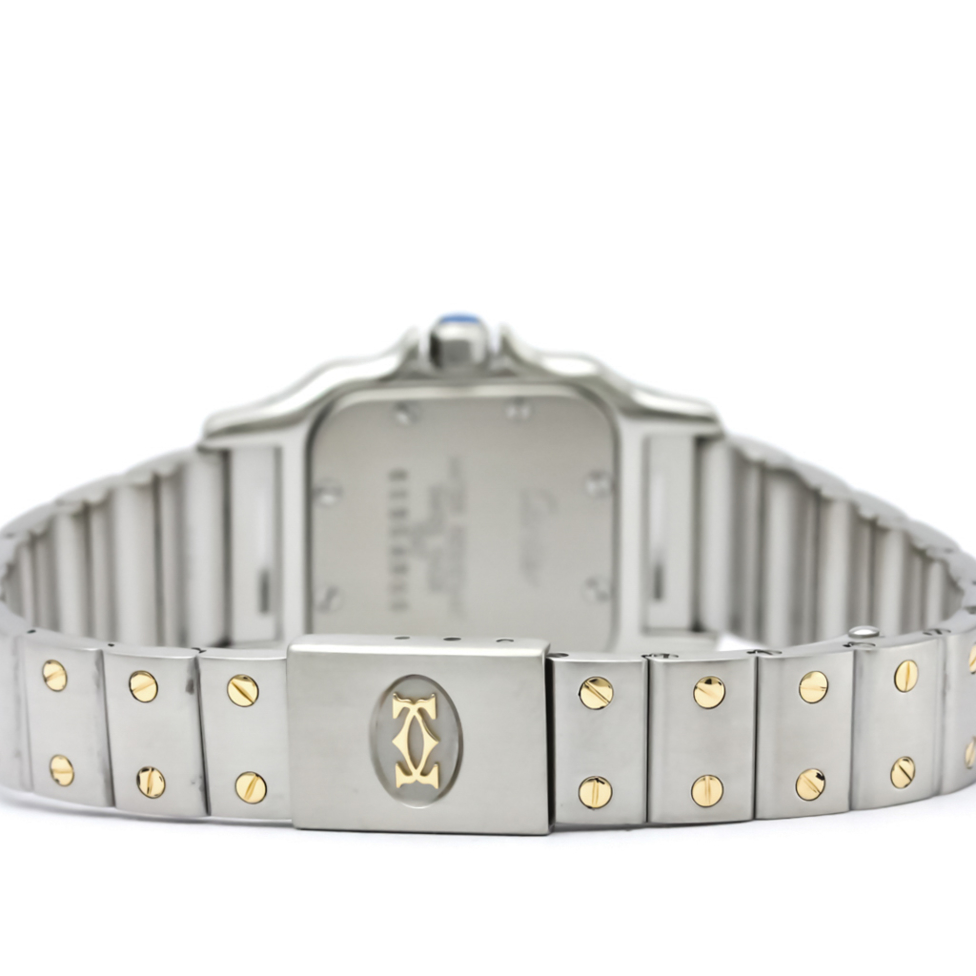 Cartier Santos Galbee Quartz Stainless Steel,Yellow Gold (18K) Women's Dress Watch