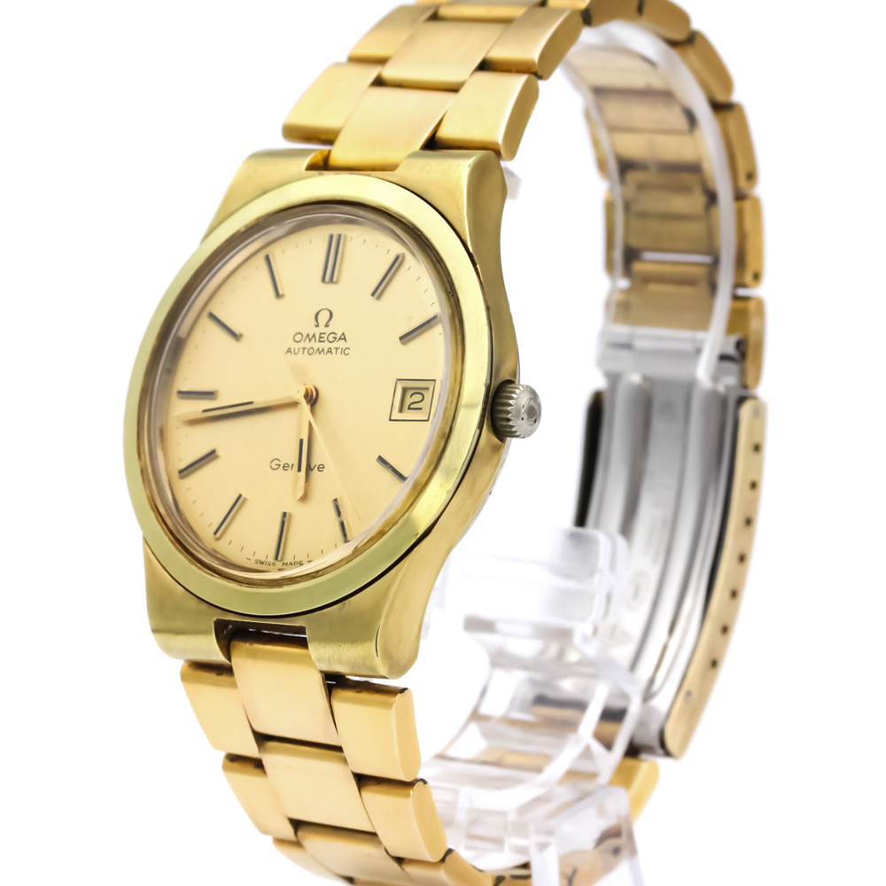 Omega Geneve Automatic Gold Plated Men's Dress Watch 166.0173