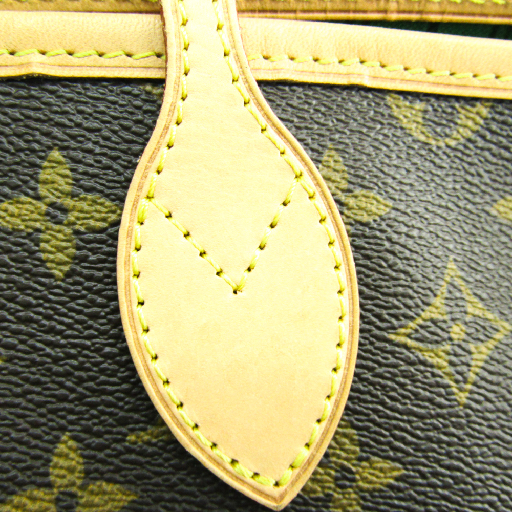 Louis Vuitton Mon Monogram Neverfull GM M40157 Unisex Tote Bag Green, Monogram,Navy