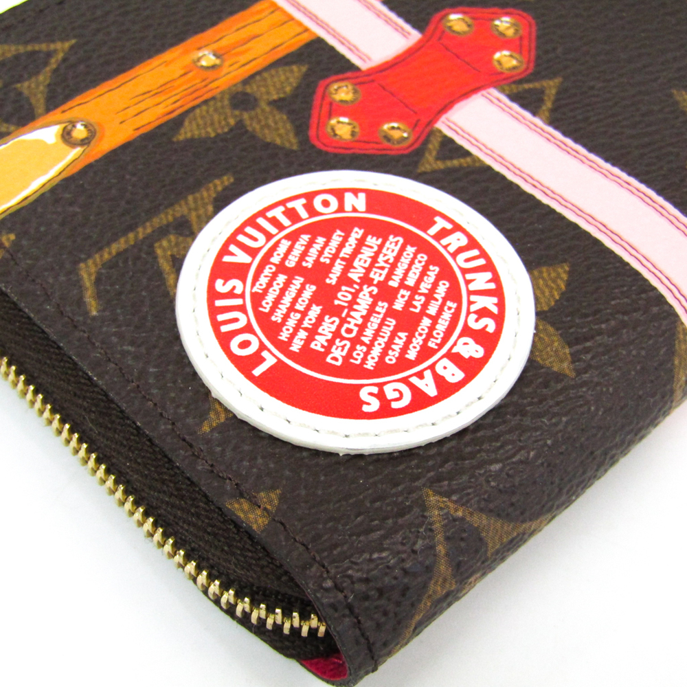 Louis Vuitton Monogram Summer Trunks Zippy Coin Purse M62617 Brown Cloth  ref.979246 - Joli Closet