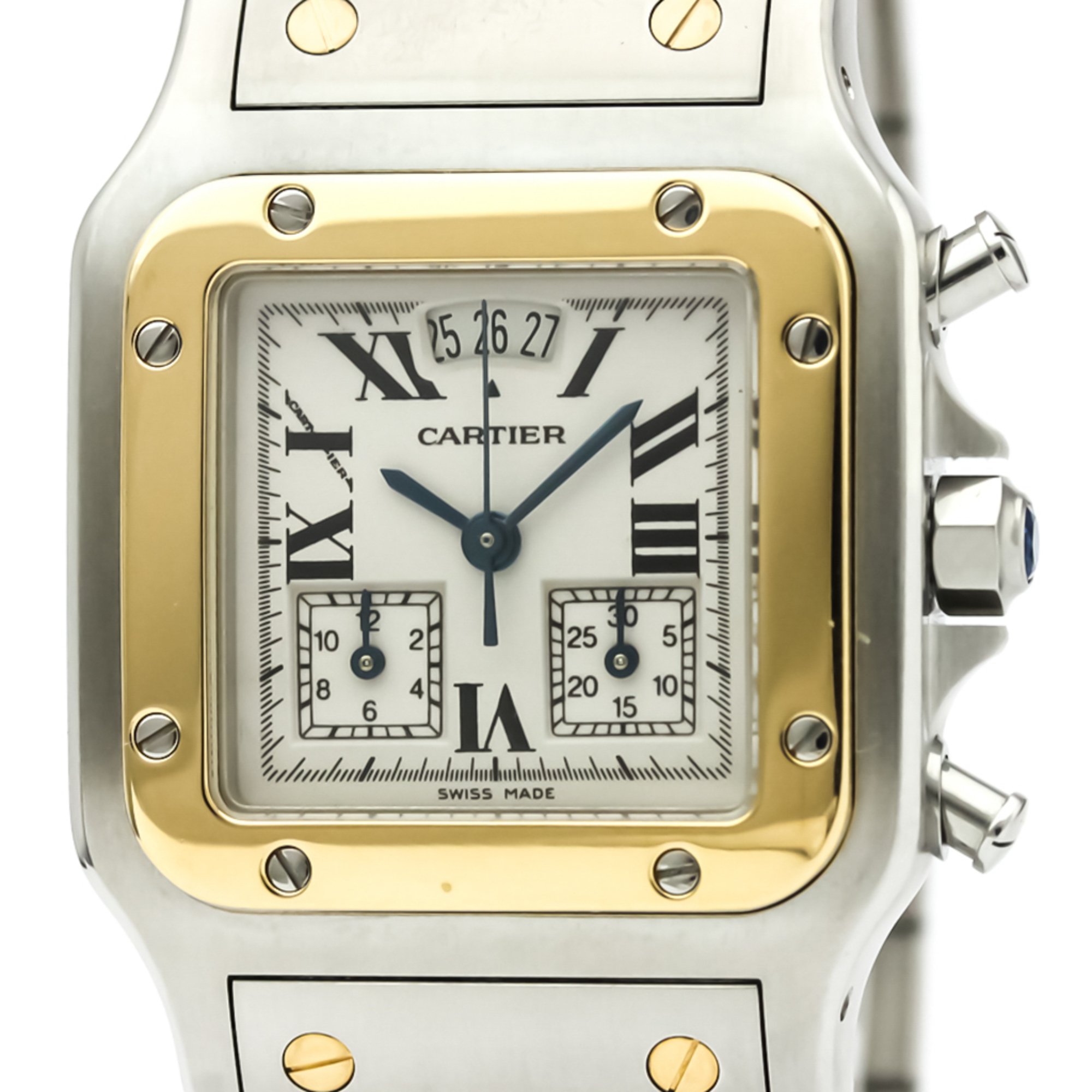 Cartier santos 2024 galbee chronograph