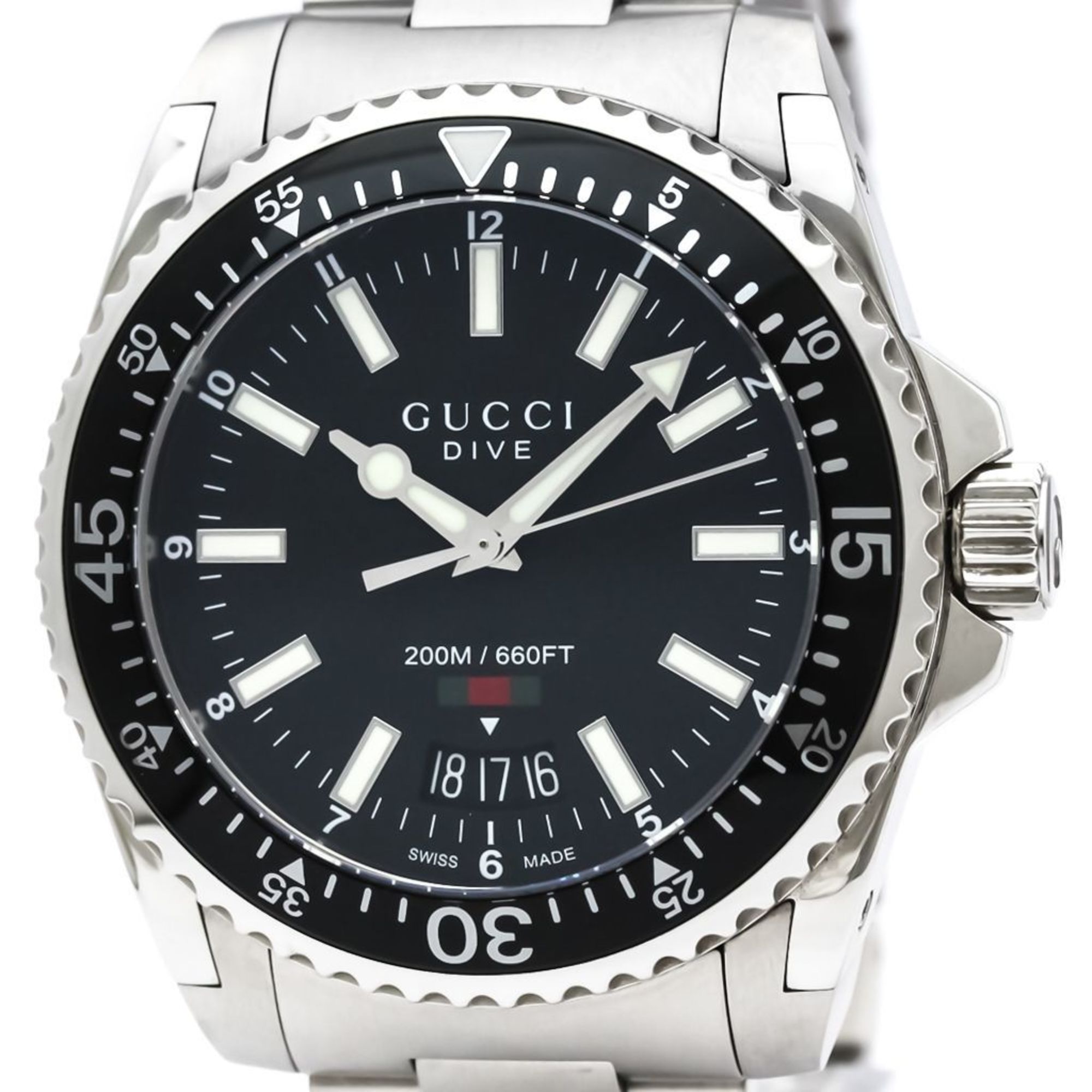 Gucci Quartz Stainless Steel Men's Sports Watch YA136311